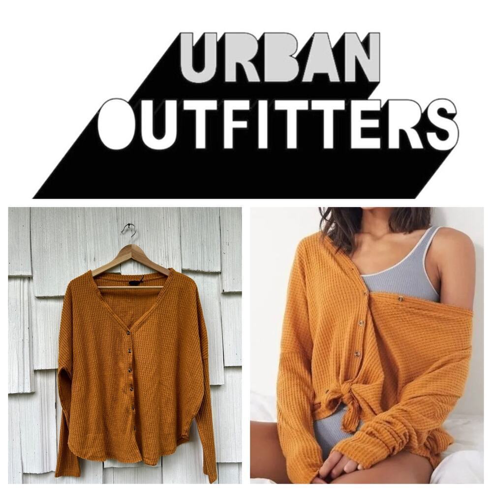 Urban Outfitters Out From Under‎ Jojo Waffle Knit Long Sleeve Thermal Top M